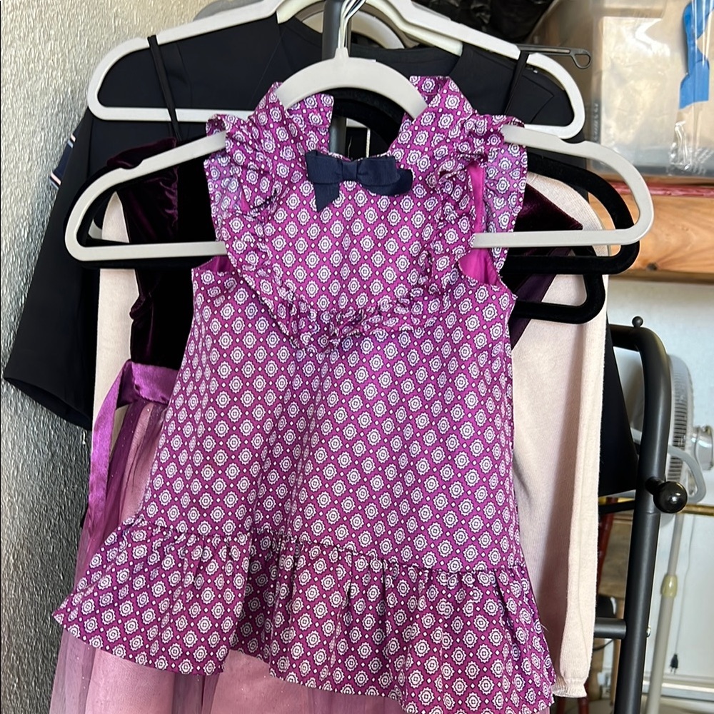 Janie and Jack Pink Patterned Dress